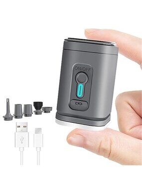 Mini Electric Air Pump Rechargeable Portable Inflatable Camping USB Mattress